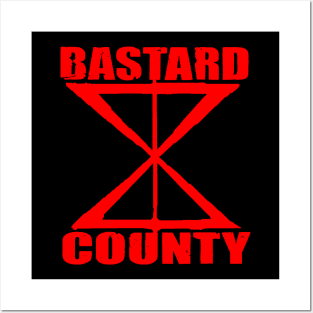 Bastard County (Red Logo) Posters and Art